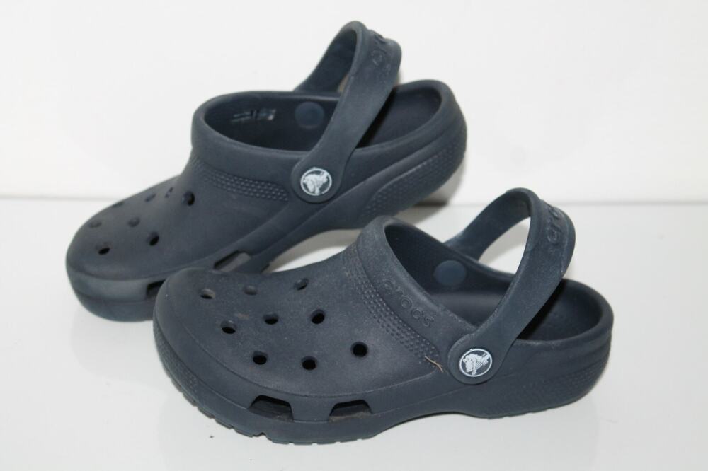 Crocs Coast Classic Clog Casual Shoes, #204094, Navy, Youth US 1 Youth